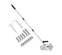 Pelle pour la Détection de Métaux,Pelle Tamiseuse à Sable - Râteau Anti-dérapant en Acier Inoxydable à Manche Long pour Les Activités de Tamisage du Sable sur la Plage et de Chasse au