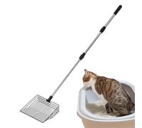 Pelle pour ramasser des excréments de poulets | Pelle à litière avec poignée réglable | Grille fine résistante pour extérieur jardin chiens chats