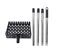 Pelle Ramasse-Crottes Pour Poule | Manche Long Réglable Robuste Acier Inoxydable,Râteau-pelle à crottes de chien - Pour Ferme Jardin Sable Niche Chèvre Cheval Volaille Animaux Lapin Chat Litière