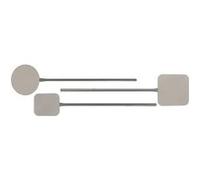 Pelle rectangulaire professionnelle à pizza en inox avec manche 300*210 mm de diamètre G