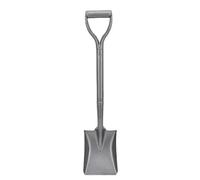 Pelle Ronde en Acier au manganèse avec poignée en D - Bêche à Creuser entièrement soudée en métal de 76 cm pour Creuser des tranchées et Le Jardinage de sols durs - Outil