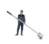 Pelle télescopique d'échantillonnage d'eau avec bécher pendulaire en acier inoxydable de 500/1000 ml et perche d'échantillonnage for applications industrielles(1000ML,1.43-6m(4.7-19.7ft))