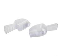 Pelle utilitaire de cuisine multifonction en plastique transparent pour pelle à glace, pelle à céréales, cuillère à bonbons, cuillère à thé et jeu de sable, design léger et réutilisable pour la maison