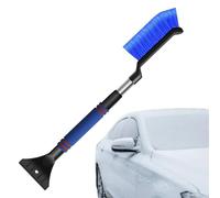 Pelle utilitaire portable, pelle à neige avec brosse à neige extensible, pelle utilitaire antigel haute résistance - Brosse à neige Balai à neige Manche ergonomique pour hiver voiture moto