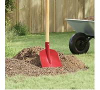 Pelle Vidaxl Tête de pelle Rouge 32 x 24,5 cm Acier enduit de poudre