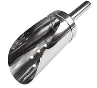 Olympia CF647 Pelle à glace perforée petite en acier inoxydable argenté, pelle multifonction pour machine à glaçons, bonbons, cuisine, bar et fête