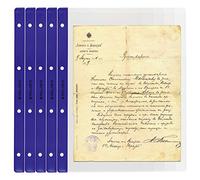 PELLER'S 10 Feuilles de Collection, 1 Poche 219mm X 300mm pour Billets de Banque et Chèques. Recharge pour Modèle XL