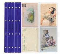 PELLER'S 10 Feuilles de Collection, 4 Pochettes 107mm x 150mm pour Cartes Postales, sous-Bock et Photo. Recharge pour Modèle XL