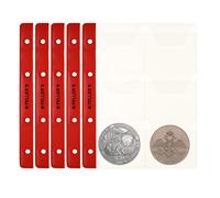 PELLER'S 10 Feuilles pour Collection de pièces de Monnaie, 46mm X 50mm (pour classeur M). 6 Pochettes pour Monnaies jusqu'à 55 mm de diamètre. …