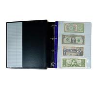 PELLER'S Album de Collection XL, 35 Billets de Banque et chèques: 15 Pochettes de 219 mm x 100 mm et 20 Pochettes 219 mm x 75 mm, 10 Feuilles et diviseurs.