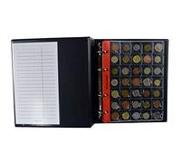 PELLER'S Album pour 275 Monnaies. Classeur M. 5+5 Feuilles, 175 Pochettes 27mm x 27mm, 100 Pochettes 35mm x 40mm. Idéal pour Monnaies jusqu'à 31 mm de diamètre. (Modèle M)