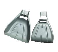 Pelles à feuilles - Grande pelle robuste, 2 pièces, griffes à feuilles, râteau à main pour débris, pince ergonomique en plastique avec poignée confortable, légère et durable pour les brindilles d'herb