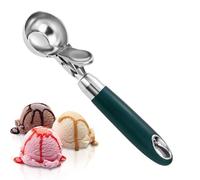 Pelles à glace - Cuillère à biscuits - Pelle à biscuits - Pelle de service en acier inoxydable 304 avec poignée ergonomique pour portionner le moulage, mesurer les boules de fruits, mousse