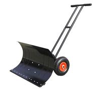 Pelles À Neige À 2 Roues Pousse-Neige Pneu Pneumatique Charrue À Main Pousse-Neige Portable Outil De Déneigement Extérieur(7543)