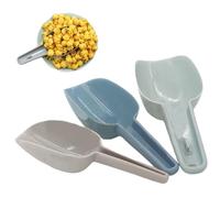 Pelles à Nourriture, 3 pelles empilables en Plastique pour boîtes de Conserve de 6, 5", 7, 1", 8, 3", Ensemble à Farine polyvalentes avec Crochet pour Farine, Glace, Riz, Pop-Corn