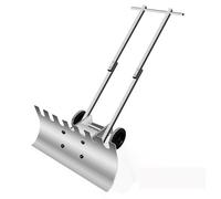 Pelles Pousse-Neige À 2 Roues Charrue À Main Pousse-Neige Portable Outil De Déneigement Extérieur(Double-Layer)