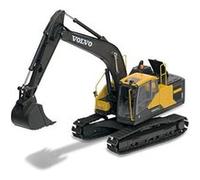 Bburago | Collection Construction | Pelleteuse à chenilles EC220E Volvo | Reproduction de Voiture Miniature à échelle 1/50 | Jaune | Jouet pour Enfant à Collectionner | B18-32086