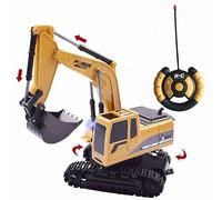 Pelleteuse en alliage 1:24, jouet RC pour enfants, Machine à grue, voiture électrique sans fil, véhicule d'ingénierie, télécommande, jouet pour garçons, cadeaux
