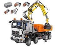 Pelleteuse et camion-benne RC, 2800+ blocs de construction, plaisir télécommandé, camion pneumatique