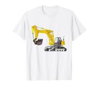 Pelleteuse rétro pour Gros camions T-Shirt Graphique avec Valeur, Homme, Blanc, L