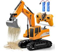 Pelleteuse Télécommandée À Partir De 3,4,5,6 Ans,Pelleteuse Électrique Avec Pelle En Métal,Lumière,Son,Rotation À 360 °,Jouet Hydr