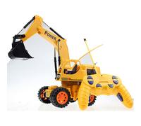 Pelleteuse Télécommandée Avec Câble, 5 Canaux, 4 Roues, Avec Chargeur Léger, Jouet Électronique