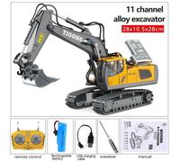 Pelleteuse télécommandée pour enfant - 043 pelle or - Véhicule d'ingénierie RC - Jaune