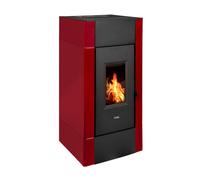 Pelletofen Cadel Cristal Plus 9 metall rot