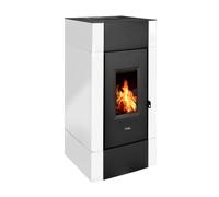 Pelletofen Cadel Cristal Plus 9 metall weiß