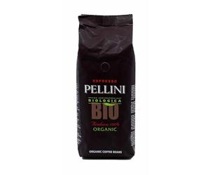 Pellini Café en Grains pour Espresso Bio, Mélange 100% Arabica, Café en Grains au Goût Doux et Délicat issu de l'Agriculture Biologique, 500g