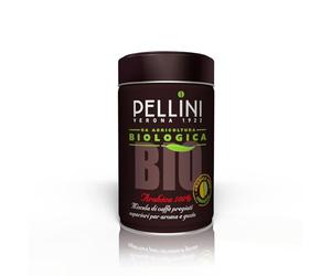 Pellini Espresso Bio, Café Moulu pour Moka issu de l'Agriculture Biologique au Goût Doux et Délicat, Mélange 100% Arabica à Torréfaction Moyenne, Paquet de 250g