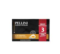 Pellini N.20 Crémeux, Café Moulu pour Moka au Goût Équilibré et Rond, Mélange d'Arabica et de Robusta à Torréfaction Moyenne, 3 Paquets de 250g