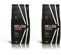Pellini N.9 Crémeux, Café en Grains pour Espresso 1kg, Mélange d'Arabica et de Robusta au Goût Riche et Harmonieux, Café en Grains à la Torréfaction Moyenne (Lot de 2)