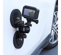 PellKing Support magnétique pour caméra GoPro, Support de caméra magnétique Puissant en métal Robuste avec tête sphérique rotative à 360 degrés pour carrosserie de Voiture, Compatible avec GoPro Hero