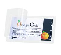 Pelltech Lot de 100 cartes auto-plastifiantes Transparent 54 x 86 mm