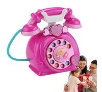 Pelne Plays Phone - Finge Telephone | Téléphone filaire avec numérotation de fixation, téléphone rotatif simulé avec musique et narration d'histoires pour