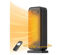 PELONIS Chauffage électrique 2000 W, économie d'énergie, chauffage de pièce peu encombrant, radiateur soufflant portable en céramique, thermostat à 2 réglages, minuterie 12 heures, inclinaison et