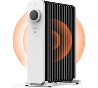 PELONIS Radiateur à huile 2500W, Radiateur à huile à économie d'énergie 13 ailettes Blanc