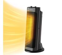 PELONIS Radiateur soufflant céramique PTC 2000 W, Chauffe instantané en 3 s, Oscillation à 70°, Protection anti-basculement et anti-surchauffe, Portable pour 108 m²