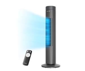 PELONIS Ventilateur Colonne 76CM avec Télécommande, 3 Vitesses Réglables, Refroidissement Ultra-Silencieux, Minuterie de 7 Heures, Parfait pour le Confort de la Maison, du Bureau et de la Chambre