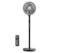 PELONIS Ventilateur sur Pied avec Télécommande Écran Tactile, Circulation 3D 36.5dB, Flux d'Air 10m, Hauteur Réglable 60/111cm, 4 Modes avec Minuterie