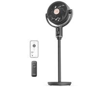 Pelonis Ventilateur de sol intelligent oscillant 135°, silencieux, moteur DC, double pales, 9 vitesses, 2 modes, 26 dB, hauteur réglable 36-110 cm, 9H