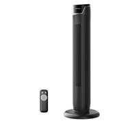 PELONIS Ventilateur Tour avec Télécommande - 5 Vitesses & 4 Modes (AI/Nuit/Nature) Minuterie 9H, Écran LED avec Mémoire - Économe pour Bureau Chambre