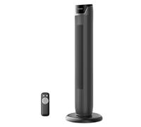 PELONIS Ventilateur Tour avec Télécommande - 5 Vitesses & 4 Modes (AI/Nuit/Nature) Minuterie 9H, Écran LED avec Mémoire - Économe pour Bureau Chambre