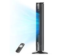 PELONIS 106CM Ventilateur Colonne Silencieux, Vitesses de 7.6m/s, 4 Modes 5 Vitesses, Télécommande, Minuterie 9h, Convient à l'aromathérapie, Ventilateurs Colonne pour Chambre et Bureau