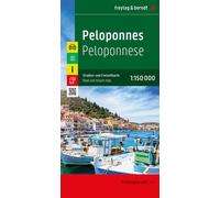 Peloponese-peloponneso Echelle 1 : 50000, Edition trilingue français-anglais-allemand - Collectif - Freytag Et Berndt - broché - Atlas / carte
