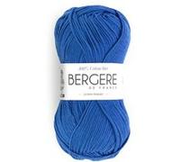 Bergère de France – Pelote de laine Royal – 100% coton bio 3 mm pour tricot et crochet – Bleu