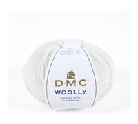 DMC Garn - Pelote Woolly - 100% laine mérinos, douce pour peaux sensibles - 50 g - 001 Blanc