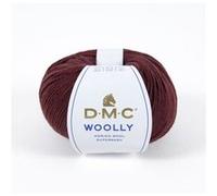 DMC Garn – Pelote Woolly 100% mérinos 50 g – Lie de vin 053 – Douce, adaptée aux peaux sensibles