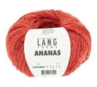 Pelote À Tricoter Ananas ¿ Lang Yarns - Fil Durable En Lyocell Et Fibres D¿Ananas. Color : 61 Rouge Rouge